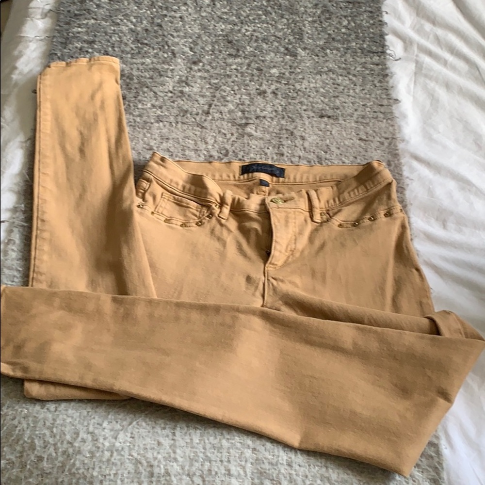 Juicy Couture size 27 Camel Skinny Jeans